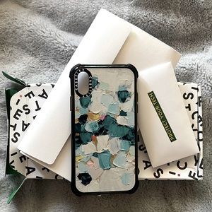 Casetify iPhone X blue paint case - unused